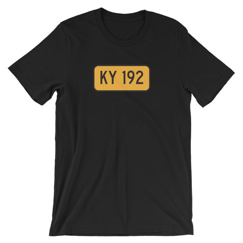 KY 192 RATTLESNAKE HIGHWAY Unisex short sleeve t-shirt