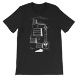 PATENT: BOURBON PROCESS (reverse print) Unisex short sleeve t-shirt