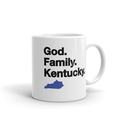 GOD FAMILY KENTUCKY (blue) Mug