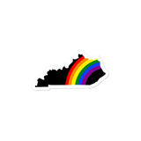 Kentucky Pride rainbow Bubble-free stickers