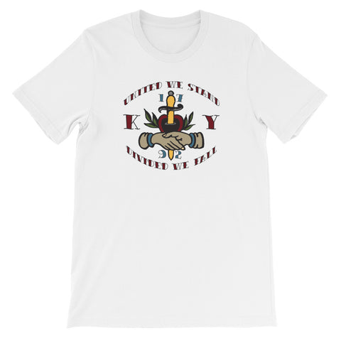 United We Stand, Divided We Fall Tattoo Short-Sleeve Unisex T-Shirt