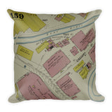 Vintage Louisville Map Premium Pillow #2
