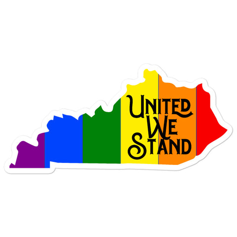 Kentucky Pride United We Stand Bubble-free stickers
