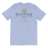 PHOENIX BREWING COMPANY (front and back) Unisex short sleeve t-shirt