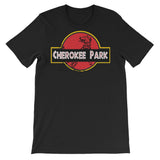 CHEROKEE PARK DINO DOG  Unisex short sleeve t-shirt