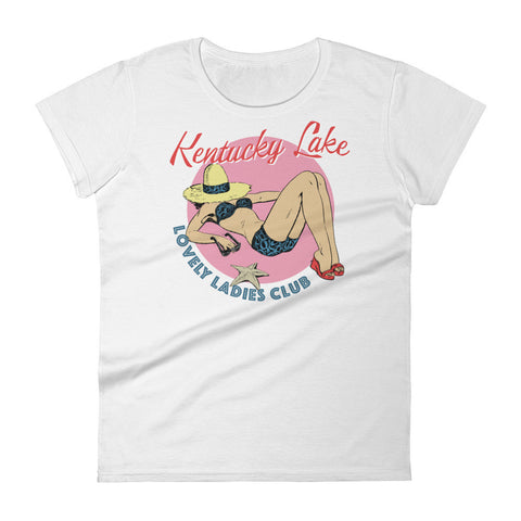 KENTUCKY LAKE LOVELY LADIES CLUB Women's short sleeve t-shirt