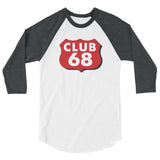 CLUB 68 3/4 sleeve raglan shirt