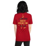 Deddens Highland Fling Short-Sleeve Unisex T-Shirt (Back side print)
