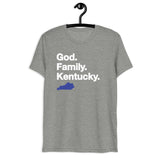 God. Family. Kentucky. Short sleeve t-shirt