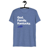 God. Family. Kentucky. Short sleeve t-shirt